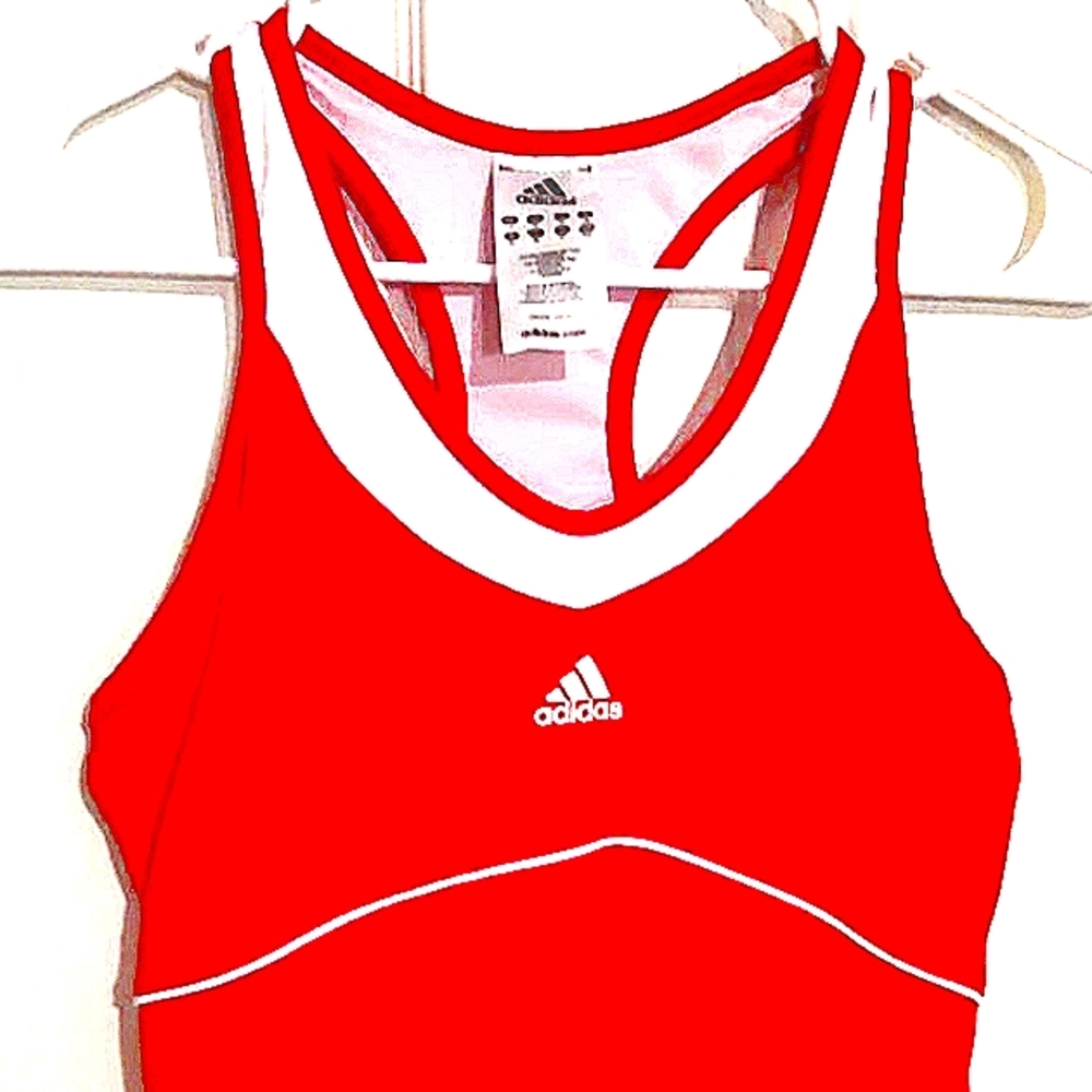 Adidas Women's Sport Tank Top Medium Red White